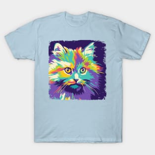 Siberian Cat Pop Art - Cat Lover Gift T-Shirt